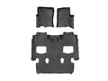 Picture of WeatherTech FloorLiners - Black - Front - 1 Piece 2nd & 3rd Row