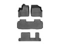 Picture of WeatherTech FloorLiners - Black - Front, 2nd & 3rd Row