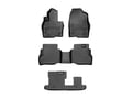 Picture of WeatherTech FloorLiners - Black - Front, 2nd & 3rd Row