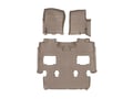 Picture of WeatherTech FloorLiners - Tan - Front - 1 Piece - 2nd & 3rd Row