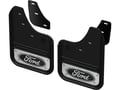 2015 - 2018 Ford Edge Black Oval No Drill Front Mud Flaps