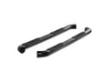 Picture of Aries 3 in. Round Side Bars w/Mounting Brackets - Carbide Black Stainless Steel - Extended Cab