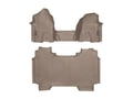 Picture of WeatherTech FloorLiners - 1st Row Over-The-Hump & 2nd Row - Tan