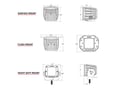 Picture of RIGID D-Series PRO LED Light - Spot Beam - Surface Mount - White Housing - Pair