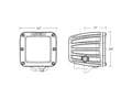 Picture of RIGID D-Series SAE Fog Light - Amber PRO Edition - Pair
