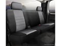 Picture of Fia Neo Neoprene Custom Fit Seat Covers - Rear Seat - 60 Driver/ 40 Passenger Split Cushion Bench - Solid Backrest - Center Seat Belt - Removable Headrests - Black/Gray Center 