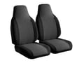 Picture of Fia Oe Semi Custom Seat Cover - Charcoal - Bucket Seats - Adjustable Headrests