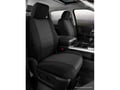 Picture of Fia Oe Custom Seat Cover - Tweed - Charcoal - Bucket Seats - Adjustable Headrest - Side Airbags - Armrest Drivers Side Only - Passenger Backrest Folds Flat Into Table