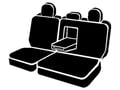 Picture of Fia LeatherLite Custom Seat Cover - Rear Seat - 60 Driver/ 40 Passenger Split Bench - Solid Black - Adjustable Headrests - Center seatbelt - Center Armrest w/Cup Holder - SuperCrew
