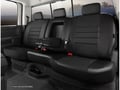 Picture of Fia LeatherLite Custom Seat Cover - 2nd Row - 60 Driver/ 40 Passenger Split Bench - Solid Black - Adjustable Headrests - Armrest w/Cup Holder