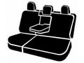 Picture of Fia LeatherLite Custom Seat Cover - Leatherette - Rear - Blue/Black - Split Seat - 60/40 - Adjustable Headrests - Armrest w/Cup Holder