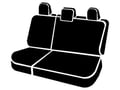 Picture of Fia LeatherLite Custom Seat Cover - 2nd Row - 60 Driver/ 40 Passenger Split Bench - Solid Black - Adjustable Headrests - Built In Center Seat Belt