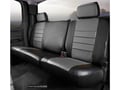Picture of Fia LeatherLite Custom Seat Cover - Leatherette - Rear - Gray/Black - Split Seat 60/40 - Adjustable Headrests - Built In Center Seat Belt