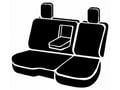 Picture of Fia LeatherLite Custom Seat Cover - Rear Seat - 40 Driver/ 60 Passenger Split Bench - Solid Black - Solid Backrest w/Adj. Headrests - Armrest - Cup Holder