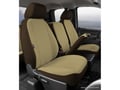 Picture of Fia Seat Protector Custom Seat Cover - Poly-Cotton - Front - Taupe - Split Seat 40/20/40 - Adj. Headrests - Airbag - Armrest/Storage w/Cup Holder - Cushion Storage - Crew Cab