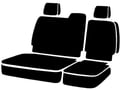 Picture of Fia Seat Protector Custom Seat Cover - Poly-Cotton - Rear - Black - Split Seat 40/60 - Adjustable Headrests - Built In Center Seat Belt