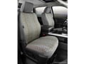 Picture of Fia Wrangler Custom Seat Cover - Saddle Blanket - Gray - Bucket Seats - Adjustable Headrests - Side Airbags - Armrest On Drivers Side Only - Passenger Backrest Folds Flat Into Table