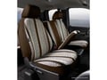 Picture of Fia Wrangler Custom Seat Cover - Saddle Blanket - Brown - Split Seat 40/20/40 - Adj. Headrests - Airbag - Armrest/Storage w/Cup Holder - Cushion Storage - Crew Cab