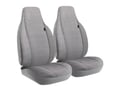 Picture of Fia Wrangler Semi-Custom Solid Seat Cover - Gray - Bucket Seats - Adjustable Headrests