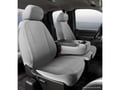Picture of Fia Wrangler Solid Seat Cover - Front - Black - Split Seat - 40/20/40 - Built In Center Seat Belt/Side Air Bag - Center Armrest/Storage w/Cup Holder - Removable Headrest