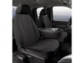Picture of Fia Wrangler Solid Seat Cover - Front - Black - Split Seat - 40/20/40 - Rem. Headrest - Side Air Bags - Cntr Armrest/Storage - Cntr Cush Comp w/Molded Plastic Org.