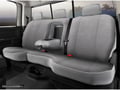 Picture of Fia Wrangler Solid Seat Cover - Rear - Gray - Split Seat 60/40 - Removable Headrests - Built In Seat Belt - Armrest w/Cup Holder - Center Cushion Cut Out