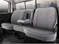 Picture of Fia Wrangler Solid Seat Cover - Rear - Gray - Split Seat - 40/60 - Built In Center Seat Belt - Center Armrest w/Cup Holder - Fold Flat Back Rest - Removable Headrest