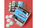 Picture of Fia Stick-A-Stud Hardware Kit - White - 8 Piece - For Use w/WF920 & GS900 Series