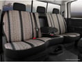 Picture of Fia Wrangler Custom Seat Cover - Saddle Blanket - Rear - Black - Split Seat 40 Driver/60 Passenger w/Adjustable Head Rests/Armrest/Storage Compartment w/Cupholder
