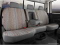 Picture of Fia Wrangler Custom Seat Cover - Saddle Blanket - Rear - Gray - Split Seat 40 Driver/60 Passenger w/Adjustable Head Rests/Armrest/Storage Compartment w/Cupholder