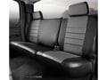 Picture of Fia LeatherLite Custom Seat Cover - Rear - Leatherette - Gray/Black - Split Seat 40 Driver/60 Passenger w/Adjustable Head Rests/Armrest/Storage Compartment w/Cupholder