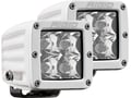 Picture of RIGID D-Series PRO LED Light - Spot Beam - Surface Mount - White Housing - Pair