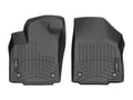 Picture of WeatherTech FloorLiners - 1st Row - Over-The-Hump - Black - Vinyl Floors Only