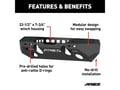 Picture of Aries TrailChaser Front Bumper - Option 6 - Incl. Center Section PN[2081004] - Corners PN[2081207] - Mounting Hardware