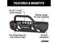 Picture of Aries TrailChaser Front Bumper - Option 4 - Incl. Center Section PN[2081004] - Corners PN[2081207] - Brush Guard PN[2081255] - Mounting Hardware