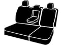 Picture of Fia LeatherLite Custom Seat Cover - Blue/Black - Split Seat 40/60 - Adjustable Headrests - Armrest w/Cup Holder