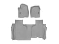 Picture of Weathertech FloorLiner DigitalFit - Grey - Front And Rear - 1st Row Bench Seating - Crew Cab