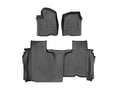 Picture of Weathertech FloorLiner DigitalFit - Black - Front And Rear - 1st Row Bench Seating - Crew Cab