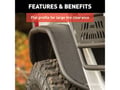 Picture of Aries Jeep Wrangler JL Black Aluminum Rear Fender Flares