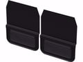 Gatorback Removable Rubber Dually Mud Flaps - Black Powder Coated Plate