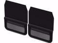 Gatorback Removable Rubber Dually Mud Flaps - Gunmetal Finish Stainless Steel Plate