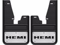 Hemi Logo Gatorback No Drill Mud Flap Set - with OEM Flares