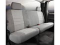 Picture of Fia Oe Custom Seat Cover - Tweed - Gray - Split Seat 60/40 - Solid Backrest - Adjustable Headrests - Built In Center Seat Belt - Extended Cab