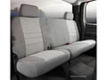 Picture of Fia Oe Custom Seat Cover - Tweed - Gray - Split Seat 60/40 - Solid Backrest - Adjustable Headrests - Built In Center Seat Belt - Crew Cab