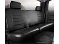 Picture of Fia LeatherLite Custom Seat Cover - Leatherette - Rear - Solid Black - Split Seat 60/40 - Solid Backrest - Adjustable Headrests - Built In Center Seat Belt - Extended Cab