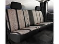 Picture of Fia Wrangler Custom Seat Cover - Saddle Blanket - Rear - Black - Split Seat 60/40 - Solid Backrest - Adjustable Headrests - Built In Center Seat Belt - Crew Cab