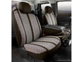 Picture of Fia Wrangler Custom Seat Cover - Front - Brown - Split Seat - 40/20/40 - Built In Seat Belts - Side Airbags - w/Upper/Lower Center Storage Compartments - Non-Removable Headrests