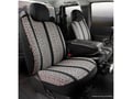 Picture of Fia Wrangler Custom Seat Cover - Front - Black - Split Seat - 40/20/40 - Built In Seat Belts - Side Airbags - w/Upper/Lower Center Storage Compartments - Non-Removable Headrests