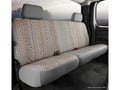 Picture of Fia Wrangler Custom Seat Cover - Saddle Blanket - Rear - Gray - Split Seat 60/40 - Solid Backrest - Adjustable Headrests - Built In Center Seat Belt - Crew Cab