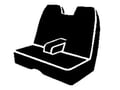 Picture of Fia Wrangler Custom Seat Cover - Saddle Blanket - Black - Bench Seat - Armrest